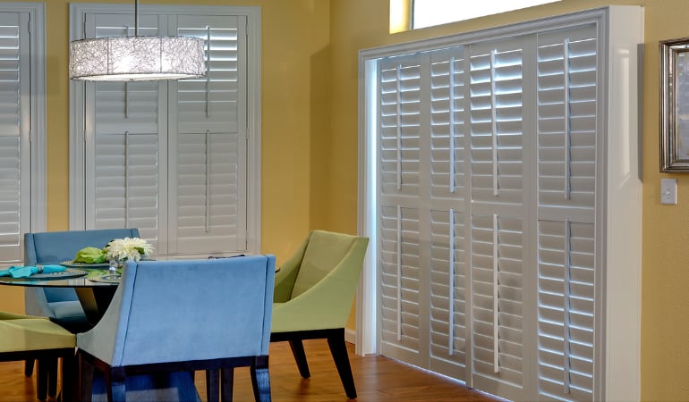 Patio Doors with Plantation Shutters in Southern California